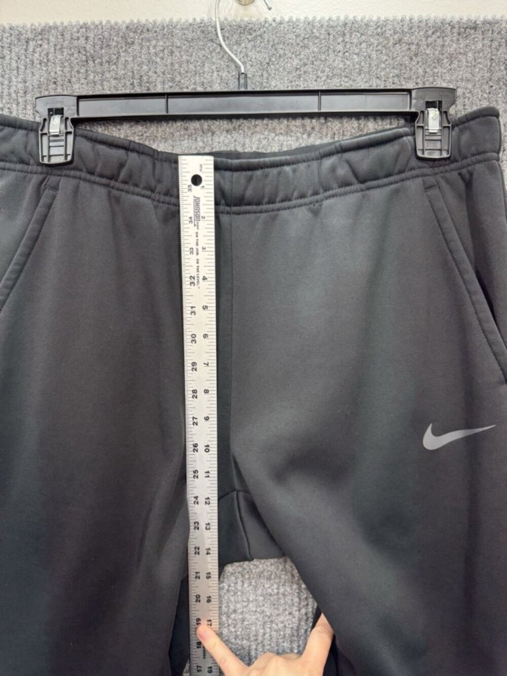 Nike Therma-FIT Men's Large Black Tapered Training Pants Sweatpants Wicking Gym - Picture 9 of 11